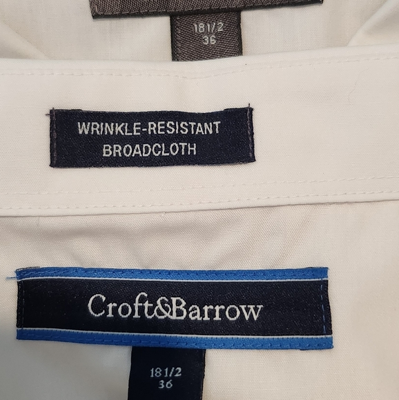 Croft & Barrow 18.5 36/37 Bundle of Dress shirts (total 7), Mens - Picture 5 of 5
